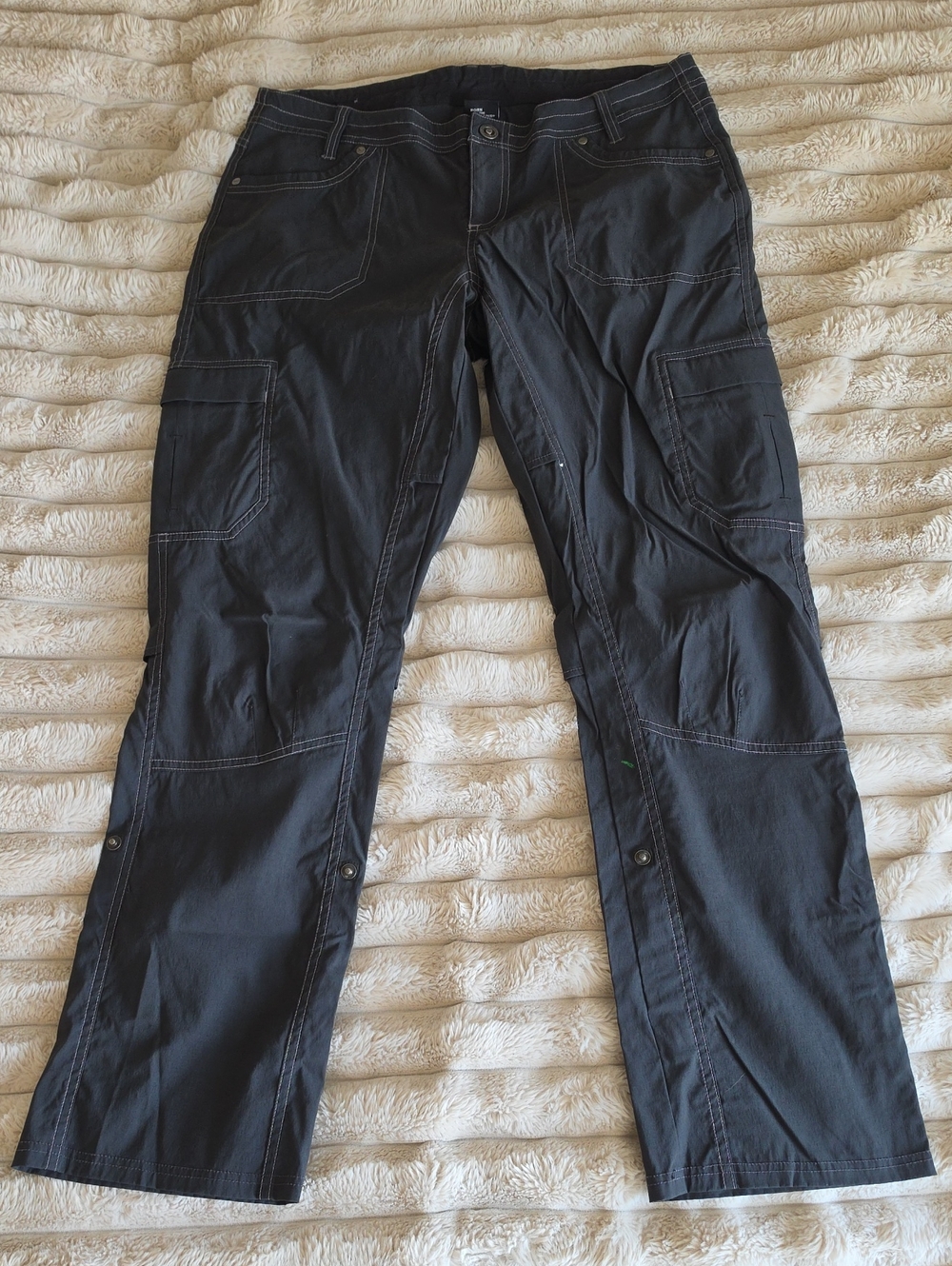 Kuhl Women's Black Wide-Leg Cargo Pants